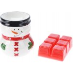 Home Styling Collection Aroma lampa z keramiky s vonnými vosky 8 cm bílá – Zboží Dáma