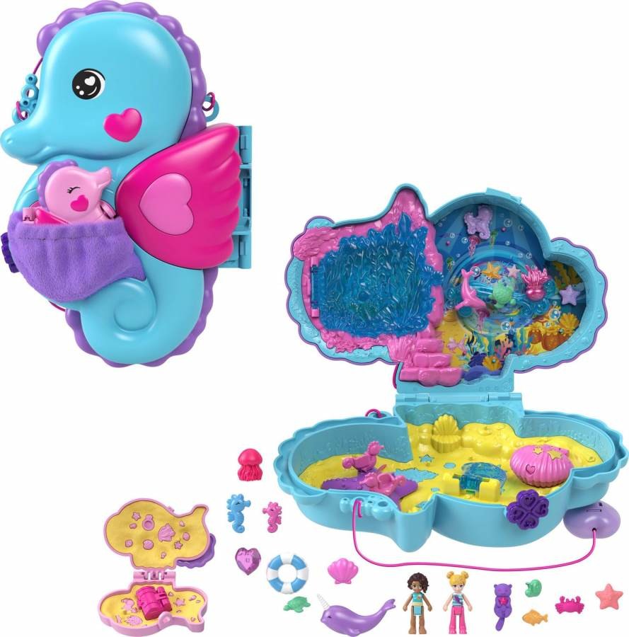 Mattel Polly Pocket Pidi pocketková kabelka Rodina mořských koníků HWP03