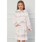 Italian Fashion Dívčí teplý župan Puri - s kapucí Světle růžová – Hledejceny.cz