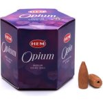 Hem Vonné kužely tekoucí dým Opium 40 ks – Zboží Dáma