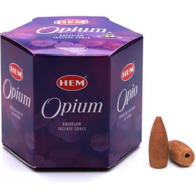 Hem Vonné kužely tekoucí dým Opium 40 ks – Zboží Dáma