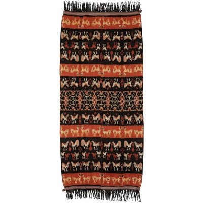 Ikat Sumba přehoz na postel tkaná textilie 242 x 113 cm – Zboží Dáma