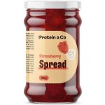 ProteinaCo Jahodová pomazánka bez přidaného cukru 300 g – Sleviste.cz