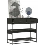 vidaXL Konzolový stolek černý 90x35x80 cm kompozitní dřevo 11461.849179 – Zboží Dáma