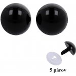 Natana černá bezpečnostní očka 8mm 5 párů – Hledejceny.cz