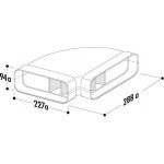 Faber F-RBH 150 - horizontální koleno 90° s vnitřním žebrem – Hledejceny.cz