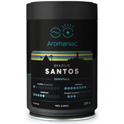 Aromaniac Brazílie Santos mletá 250 g – Zbozi.Blesk.cz