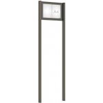 PROCITY Venkovní elegantní vitrína Tradition, 2 x A4, včetně sloupků, šedá PRO – Zboží Živě