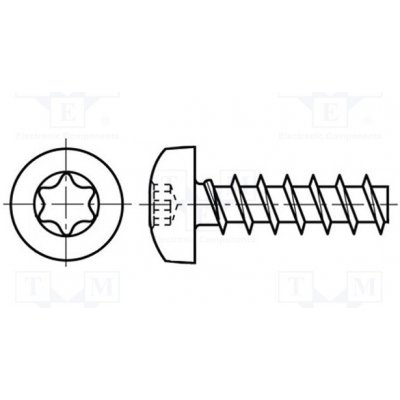 BOSSARD 3137728 Vrut; 3x10; Hlava: válcová; Torx®; TX10; nerezavějící ocel A2 – Hledejceny.cz