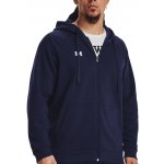 Under Armour Rival fleece FZ Hoodie-BLU 1379767-410 – Zboží Dáma