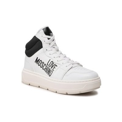 Love Moschino sneakersy JA15284G1GIAC10A Bianco/Nero – Zboží Mobilmania