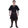 Karnevalový kostým Outfit4Events Středověká tunika s krátkým rukávem Flavien černá