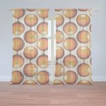 Sablio Záclony Karamelové kruhy: 2ks 150x250cm – Hledejceny.cz