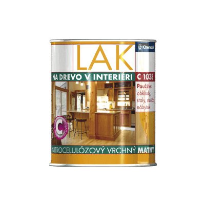 Chemolak C 1038 l nitrocelulozový 4 l matný – Zboží Mobilmania