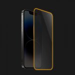 Picasee 3D Ochranné tvrzené sklo se svítícím rámečkem pro Apple iPhone 16 Pro - Oranžová - P4117 – Zboží Živě