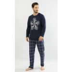 Bicykle pyžamo dlouhé tmavě modrá – Sleviste.cz