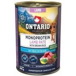 Ontario Adult monoprotein jehněčí pate s hnědou rýží 400 g – Hledejceny.cz