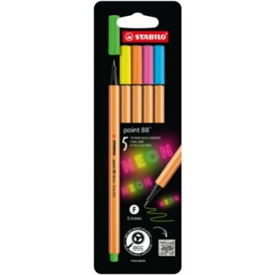 Stabilo point 88 neonové barvy 5 ks – Zboží Mobilmania