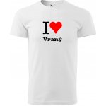 Tričko I love Vraný bílé – Hledejceny.cz