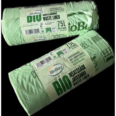 BioBag Kompostovatelné pytle 75L 23μm v roli po 20ks – Sleviste.cz