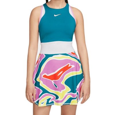 Nike Court Dri-Fit Slam Dress green abyss/football grey/white