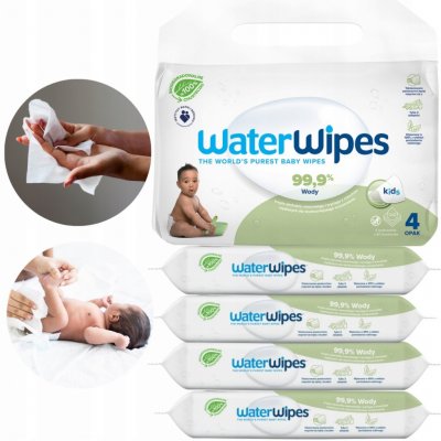 WaterWipes, BIO, Vlhčené vlhčené ubrousky Soapberry KIDS 4 x 60 ks – Zboží Dáma