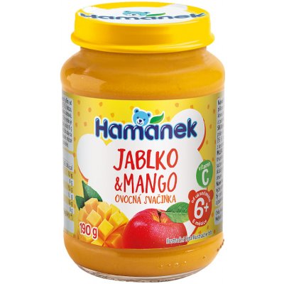 Hamánek ovocná svačinka Jablko a mango 190 g – Sleviste.cz