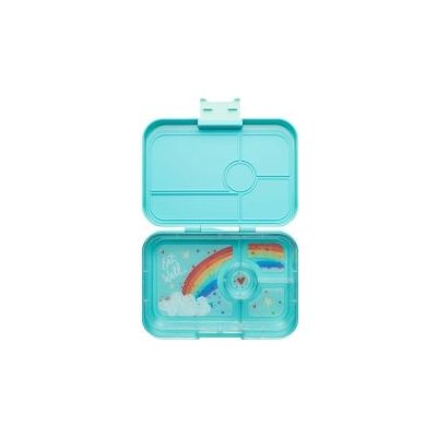 Yumbox Krabička na svačinu svačinový box XL Tapas 4 Antibes Blue Rainbow