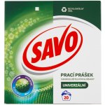 Savo Universal bez chloru prací prášek na barevné a bílé prádlo 20 PD – Sleviste.cz