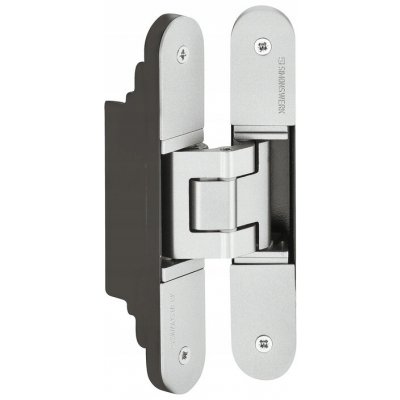 Dveřní závěs Tectus TE 340 3D, skrytý pro bezfalcové dveře, stříbr. barvený – Zboží Mobilmania