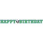 Fotbalový narozeninový banner Happy Birthday 1,3m x 10,2cm – Zboží Dáma