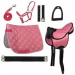 HKM Lucy set sedlo pro pony s příslušenstvím b.růžová – Zboží Dáma