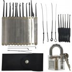 Sada planžet LockPick 15v1 + 1ks trénovací průhledný zámek LG-COT-103 – Zboží Mobilmania