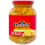 La costeňa Habanero Rajas krájené papričky En Escabeche 210 g – Zboží Dáma