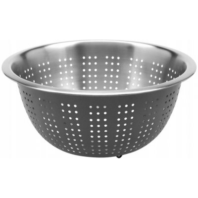KUCHYŇSKÝ CEDNÍK KULATÝ KOVOVÝ ŠEDÝ Ø 24 cm SCEZOVAČ NA TĚSTOVINY – Zboží Dáma