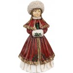 Clayre & Eef Červená dekorace socha dívka v zimním - 9*7*17 cm – Hledejceny.cz