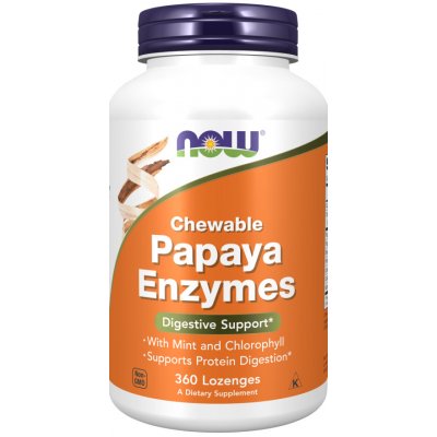 NOW Papaya Enzymes 360 pastilek – Zbozi.Blesk.cz