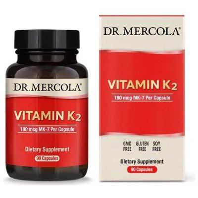 Dr. Mercola Vitamín K2, 180mcg, 90 kapslí – Zbozi.Blesk.cz