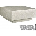 Tectake 406027 lasley 80 x 80 x 35 cm vzhled travertin – Zboží Dáma