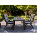 Long Island Anabel stolová súprava 1+4 tmavosivá – Hledejceny.cz