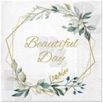 Paw papírové ubrousky svatební Leaves Frame SDL 127800 33x3x20 – Zboží Dáma