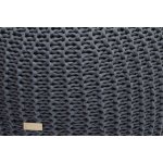 Justin Design Pletený puf velký šedomodrý – Zboží Dáma