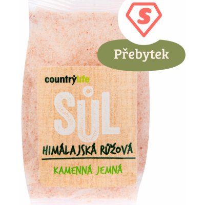 Country life sůl himalájská růžová jemná 500 g – Zboží Mobilmania