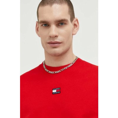 Tommy Jeans červená s aplikací