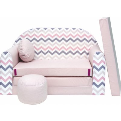 Ourbaby pink waves sofa Pohovka Dvoumístná 34469 – Hledejceny.cz