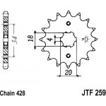 JT Sprockets JTF 259-14 | Zboží Auto