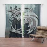 Sablio Závěs Zaklínač V mlze: 2ks 140x250cm – Hledejceny.cz