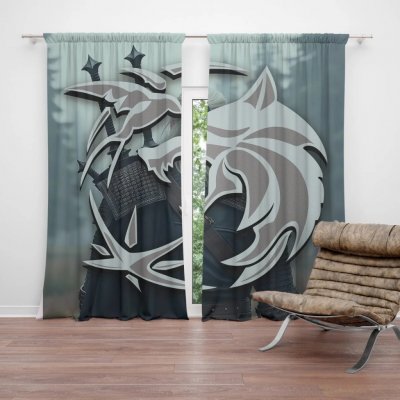 Sablio Závěs Zaklínač V mlze: 2ks 140x250cm – Hledejceny.cz