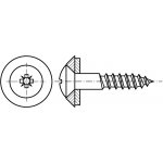 PROFISTYL DIN 7995P klempířský vrut do dřeva s čočkovou hlavou, s těsnící podložkou 15mm nerez A2 Varianta: DIN 7995P klempířský vrut čočková hlava s podložkou 15mm A2 4,5x25 – Hledejceny.cz