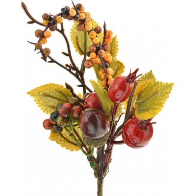 Flora Podzimní dekorace do truhlíku - Větvička s bobulemi